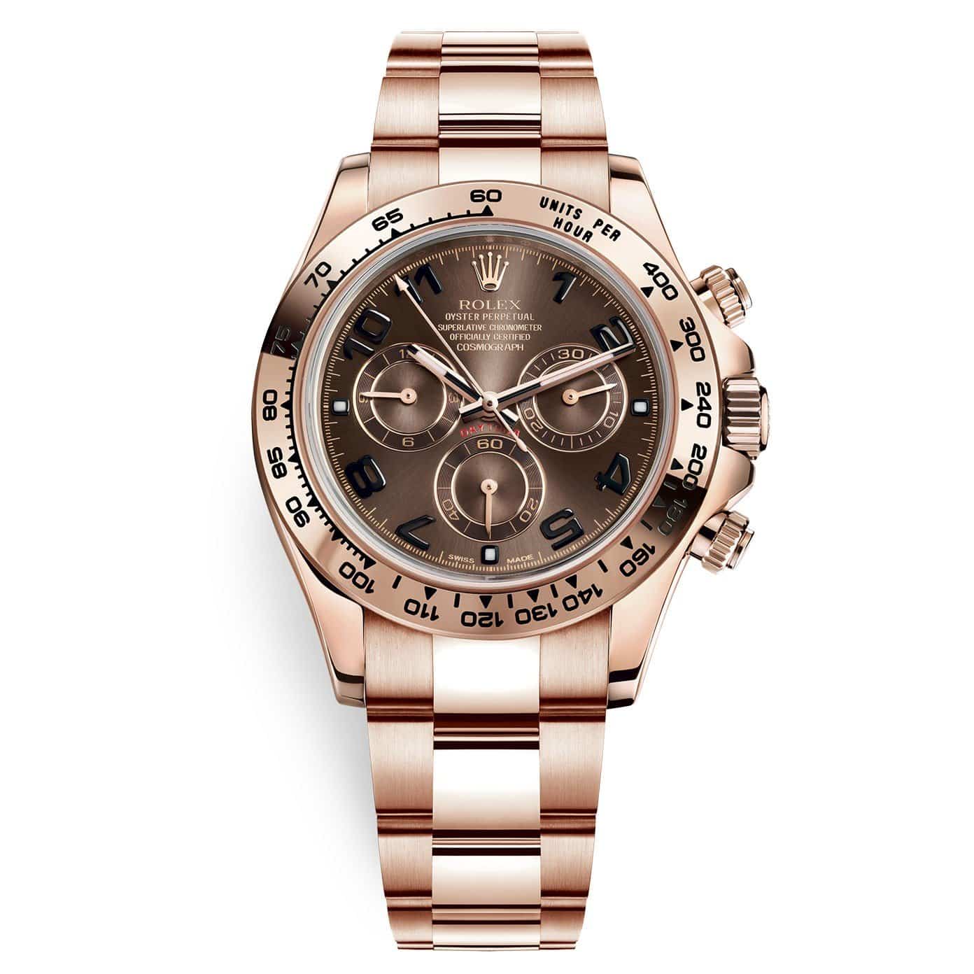 116505ch.jpg Rolex 116505-0004 Cosmograph Daytona Chocolate Arabic Dial Everose Gold Mens Watch - Image 1