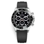 Rolex Cosmograph Daytona 116519LN Black Diamond Dial  Oysterflex White Gold Mens Watch