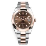 Rolex Datejust 126301-0001 Chocolate Index Oyster 41mm Steel and Everose Gold Watch