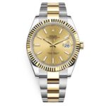 Rolex Datejust 126333-0009 Champagne Index Oyster 41mm Steel and Yellow Gold Mens Watch