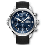 IWC IW376805 Aquatimer Chronograph Blue Dial Black Rubber Men’s Watch