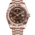 Rolex Day-Date II 218235 Everose Gold with Chocolate Roman Dial Watch