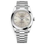 Rolex Day-Date 228206-0034 Silver Index 40mm Platinum