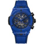 Hublot 411.ES.5119.RX Big Bang UNICO 45mm Mens Watch Blue Magic