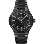 Hublot 585.CM.1470.CM Classic Fusion Quartz 33mm Ladies Watch Black Magic