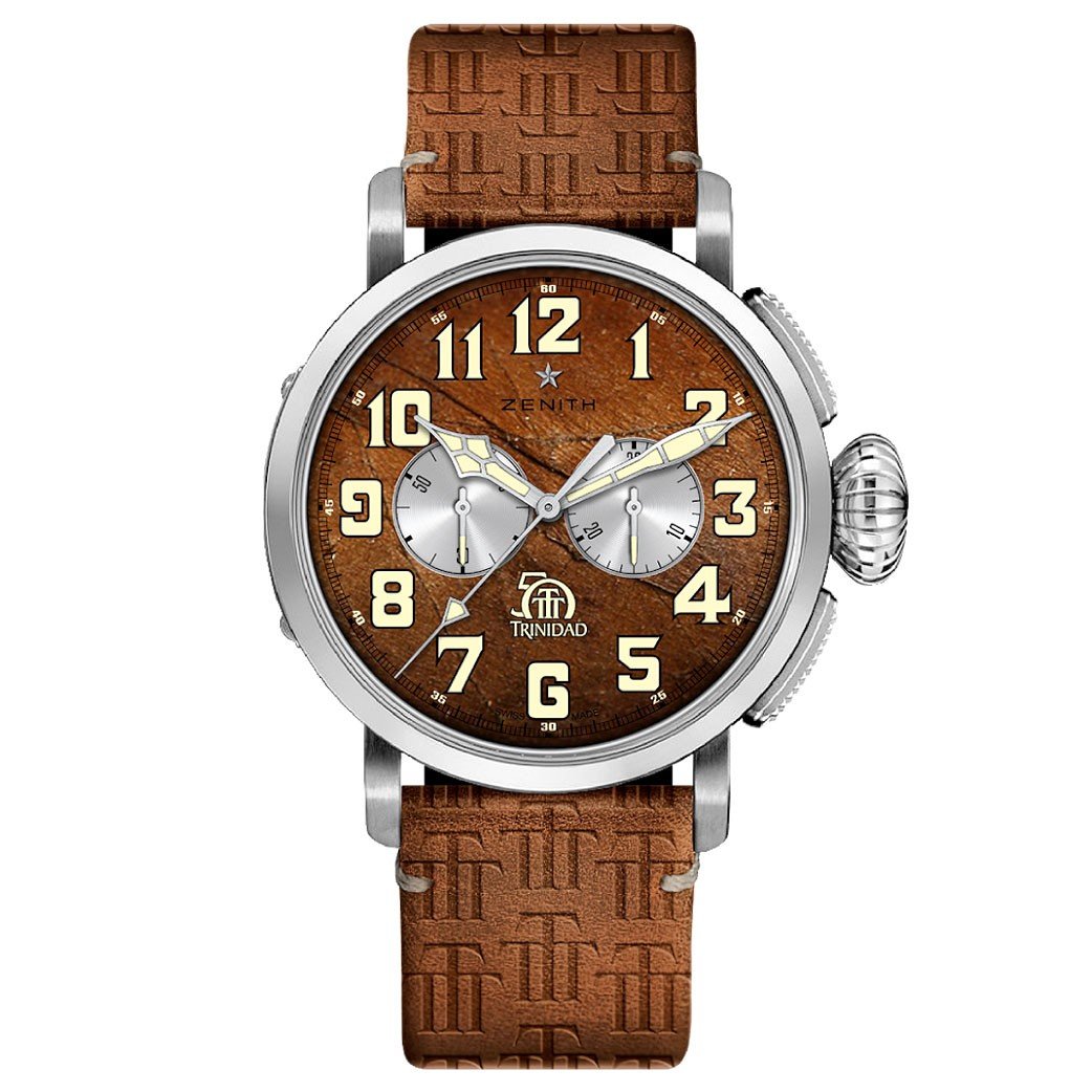 65.2430.4069_79.C811.jpg Zenith 65.2430.4069/79.C811 Pilot Type 20 Chronograph Trinidad 50th Anniversary Edition Watch - Image 1
