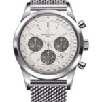Breitling AB0152121G1A1 Transocean Chronograph 43mm Stainless Steel Silver Dial