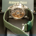 Audemars Piguet 26393ST.OO.A056KB.01 Code 11.59 Green Dial Green Rubber Strap Watch - Image 5