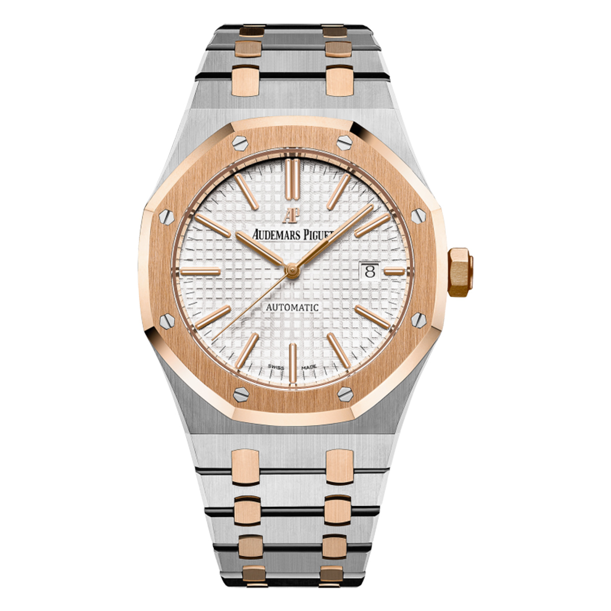 AP-15400SR.OO_.1220SR.01-stock.jpg Audemars Piguet 15400SR.OO.1220SR.01 Royal Oak Selfwinding White Dial - Image 1