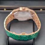 Audemars Piguet 15510OR.OO.1320OR.03 Royal Oak Blue Dial Pink Gold Bracelet Watch - Image 6