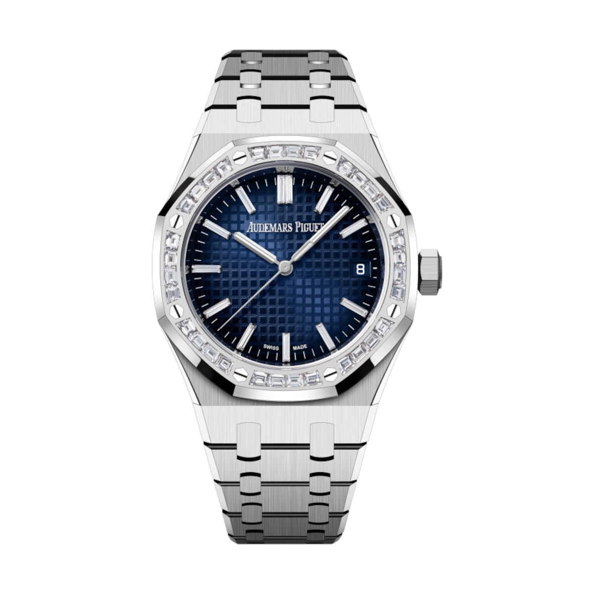 AP-15551BC.ZZ_.1356BC.01-blue-whitegold.jpg Audemars Piguet 15551BC.ZZ.1356BC.01 Royal Oak Blue Dial White Gold Bracelet - Image 1
