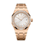 Audemars Piguet 15551OR.ZZ.1356OR.04 Royal Oak Silver Dial Pink Gold Bracelet