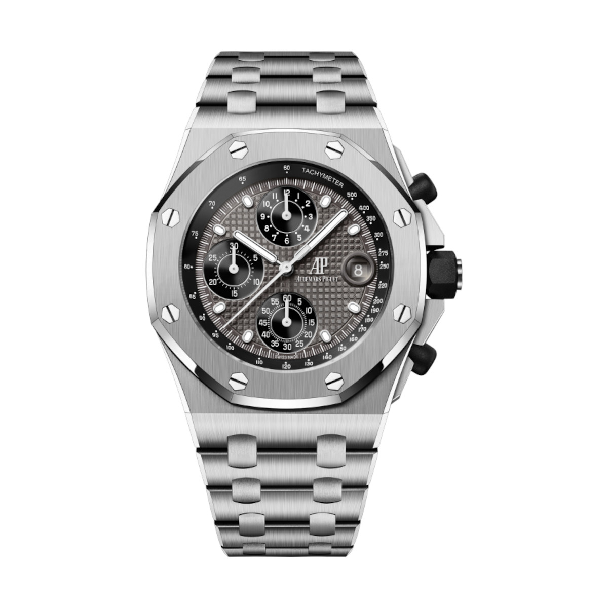 AP-26238TI.OO_.2000TI.01-grey-titanium.jpg Audemars Piguet 26238TI.OO.2000TI.01 Royal Oak Offshore Grey Dial Titanium Bracelet - Image 1