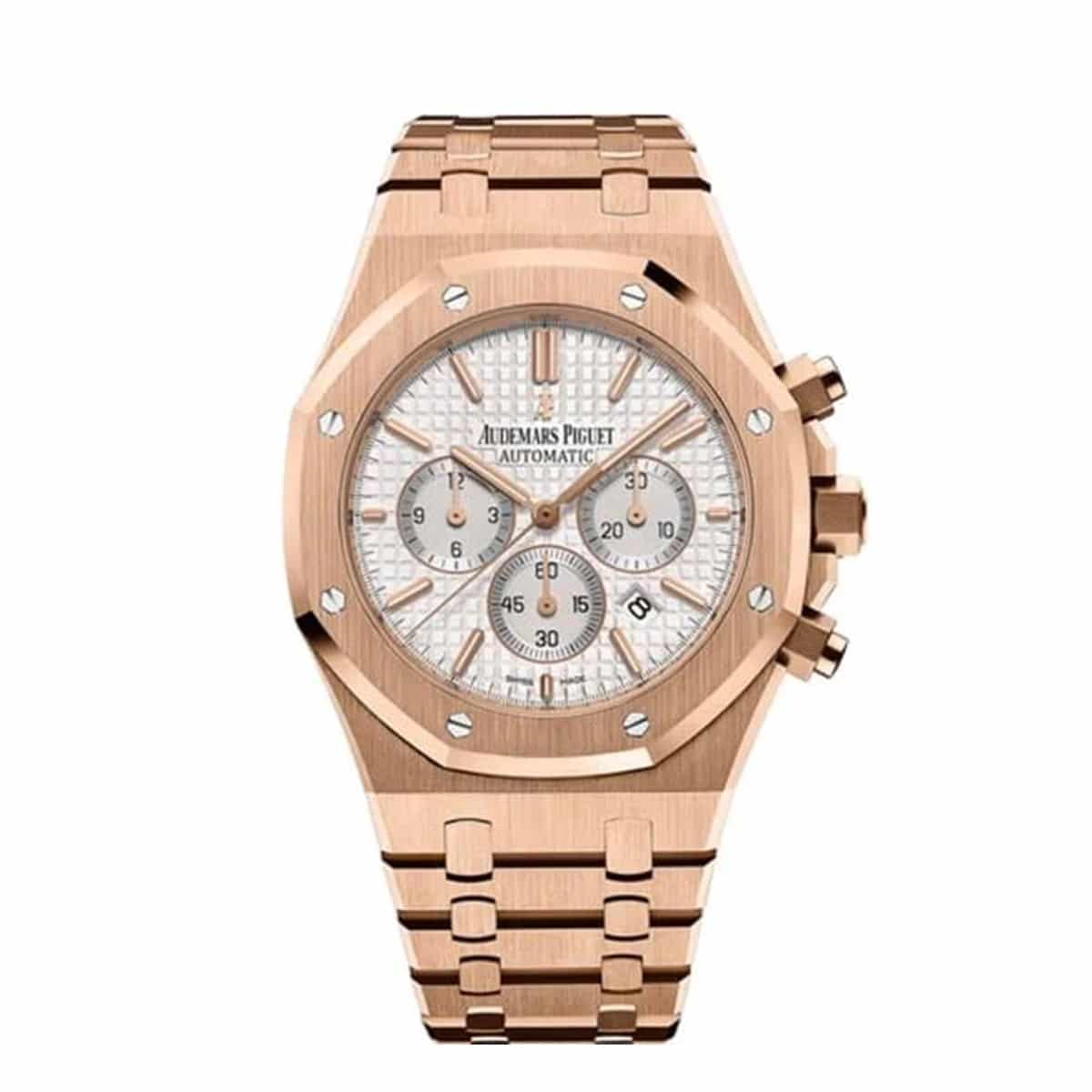 AP-26320OR.OO_.1220OR.02-1.jpg Audemars Piguet 26320OR.OO.1220OR.02 Royal Oak 18k Rose Gold 41mm Silver Dial - Image 1