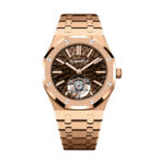 Audemars Piguet 26730OR.GG.1320OR.01 Royal Oak Brown Dial Pink Gold Bracelet Watch