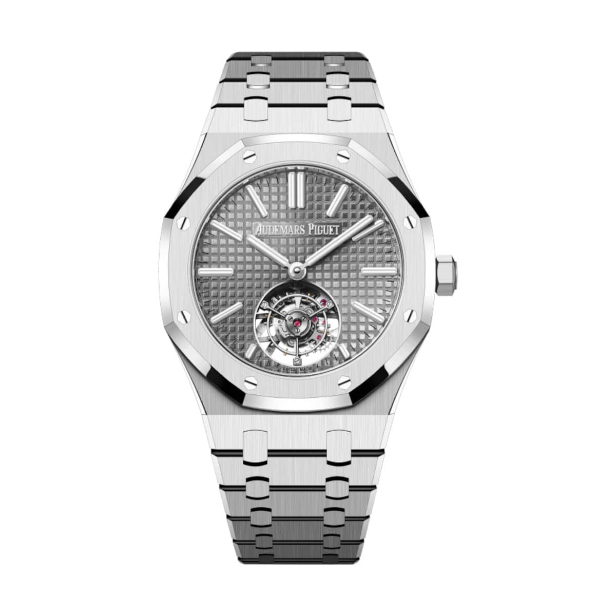 AP-26730ST.OO_.1320ST.06-grey-ss.jpg Audemars Piguet 26730ST.OO.1320ST.06 Royal Oak Grey Dial Stainless Steel Bracelet - Image 1