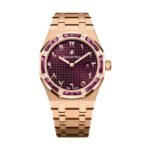 Audemars Piguet 67656OR.GR.1261OR.01 Royal Oak Burgundy Dial Pink Gold Bracelet