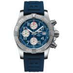 Breitling A1338111/C870 Avenger 157S II Blue Dial Chronograph Blue Rubber Automatic Mens Watch