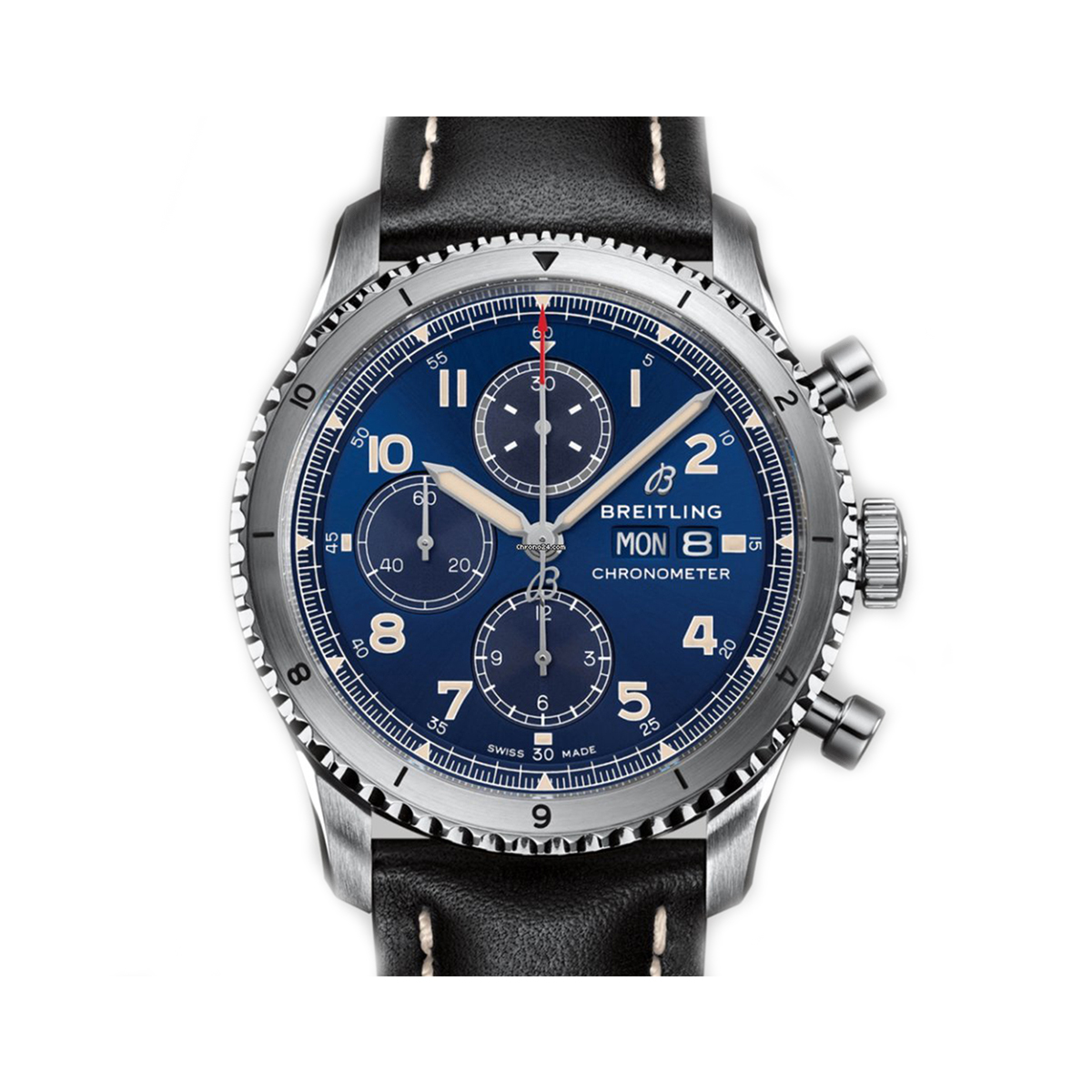 Breitling-Aviator-8-B01-Chronograph-43mm-A13316101C1X3-Watch.jpg Breitling A13316101C1X3 Aviator 8 B01 Chronograph 43mm Watch - Image 1