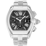 Cartier Roadster W62020X6 Black Dial Steel Bracelet Watch
