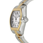 Cartier Roadster W62031Y4 Silver Sunray-Effect Dial Steel and Gold Bracelet Watch - Image 2