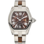 Cartier Roadster XL W6206000 Brown Dial White Gold Bracelet Watch