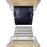 Cartier W3SA0007 Santos de Cartier Golden Sunray Dial Medium - Image 7