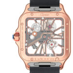 Cartier WHSA0018 Santos de Cartier Rose Gold Skeleton Dial Large - Image 3