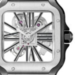 Cartier WHSA0027 Santos de Cartier Black Skeleton Dial Large - Image 7