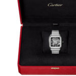Cartier WHSA0027 Santos de Cartier Black Skeleton Dial Large - Image 8