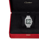 Cartier WHSA0028 Santos de Cartier Green Skeleton Dial Large - Image 8