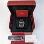 Cartier WSSA0039 Santos De Cartier Black ADLC Steel Large Watch - Image 2