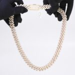 Old Cuban Diamond Pavé-Set 22″ 37.64ct Two-Tone Chain