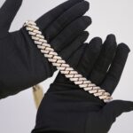 Old Cuban Diamond Pavé-Set 22″ 37.64ct Two-Tone Chain - Image 2