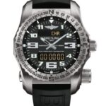 Breitling E7632522/BC02/156S/E20DSA.4 EMERGENCY Titanium Case Volcano Black Dial