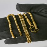 Box Style 24k Yellow Gold 28” Chain Necklace - Image 2