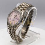 Rolex Day-Date 128239 18K White Gold President Diamond Bezel Pink Opal Diamond Dial - Image 4
