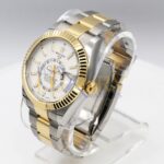 Rolex Sky-Dweller 326933-0009 White Dial 18K Yellow Gold & Stainless Steel 42mm Watch - Image 4