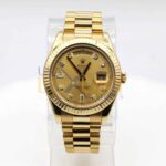 Rolex Day-Date II 218238 Champagne Diamond Dial 18k Yellow Gold Mens Watch - Image 2