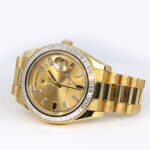 Rolex 218398BR Day-date II Yellow Gold President Diamond Bezel - Image 6