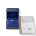 Emerald Cut Diamond Platinum Engagement Ring 3.51 tcw - Image 3