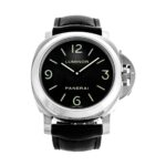 Panerai PAM00112 Luminor 44mm Black Dial Stainless Steel on the strap
