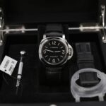 Panerai PAM00112 Luminor 44mm Black Dial Stainless Steel on the strap - Image 3