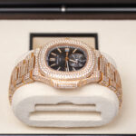 Patek Philippe 5980/1R Iced Out Nautilus Self-Winding Watch - Image 4