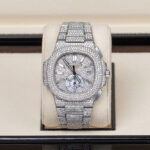 Patek Philippe 5980/1A-019 Nautilus Aftermarket Diamonds Iced Out 40.5mm Watch - Image 3