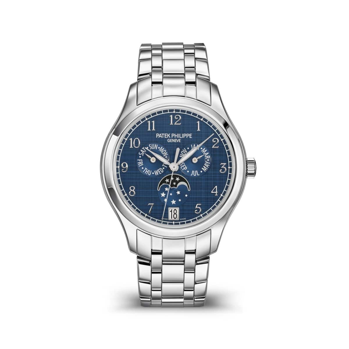 PatekPhilippe-4947-1A-001-blue-steel.jpg Patek Philippe 4947-1A-001 Complications Blue Dial Steel Bracelet - Image 1