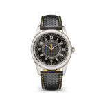 Patek Philippe 6007G-001 Calatrava Black Dial Black Leather Strap