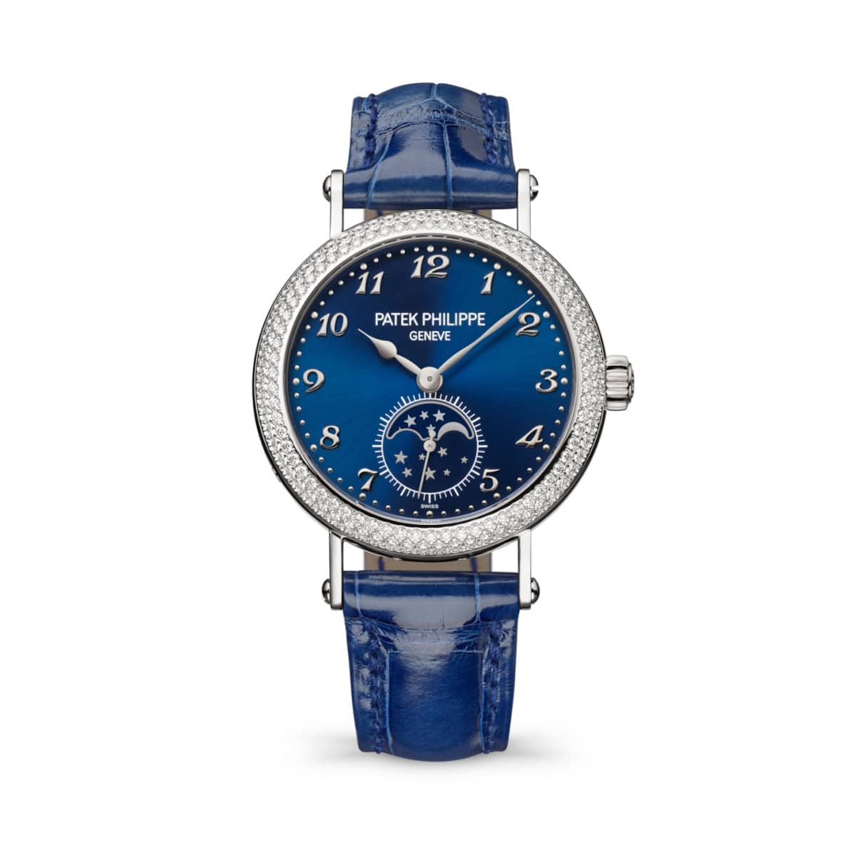 PatekPhilippe-7121-200G-001-blue-bluealligator.jpg Patek Philippe 7121-200G-001 Complications Blue Dial Blue Leather Strap - Image 1