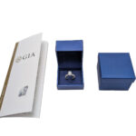 4.51 tcw Oval and Round Cut Natural Diamonds Engagement Ring Set in Platinum - Image 7