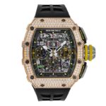 Richard Mille RM 11-03 Rose Gold Gem Set Titanium Chronograph Watch